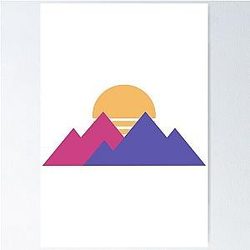 Purple Merch Logo Poster