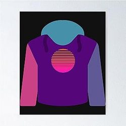 Purple T-Shirt Poster
