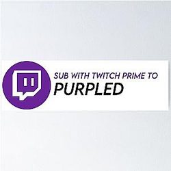 Twitch Prime Purple Poster