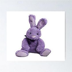 Purple Rabbit Poster