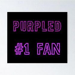 Purple 1 Fan Poster