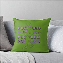 Purple throw pillow