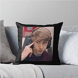 Purple Face Reveal Throw Pillow