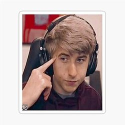 Purple Face Reveal Sticker