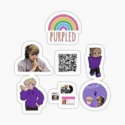 Purple sticker pack