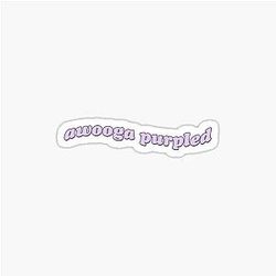 A Purple Sticker