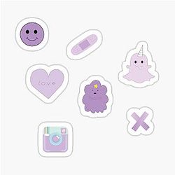 Purple stickers