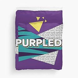 Purple Retro Gamer Art Duvet Cover