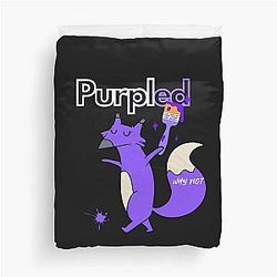 Cool Purple Fox Duvet Cover