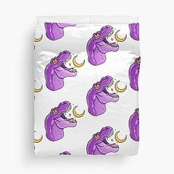 Purple dinosaur Duvet Cover
