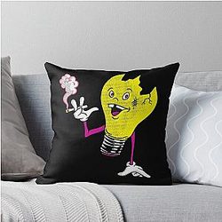 Vulga Bulb Of Queens Of The Stone Age Throw Pillow