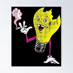Vulgar Bulb of Queens of the Stone Age Poster