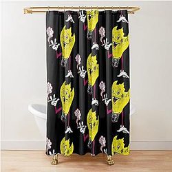 Vulgar Bulb Queens Of The Stone Age Shower Curtain