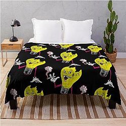 Vulga Bulb queens of the stone age Throw Blanket