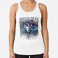 Huggy Bear Quinn Hughes Racerback Tank Top