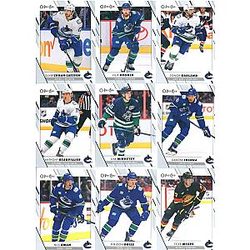 2023-24 O-Pee-Chee Veterans Vancouver Canucks Team Set of 15 Cards Andrei Kuzmenko(#27) Quinn Hughes(#48) J.T. Miller(#52) Elias Pettersson(#108) Brock Boeser(#158) Thatcher Demko(#161) Tyler Myers(#212) Sheldon Dries(#290) Ilya Mikheyev(#376) Dakota Joshua(#384) Nils Aman(#387) Oliver Ekman-Larsson(#413) Filip Hronek(#451) Conor Garland(#467) Anthony Beauvillier(#473)