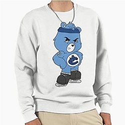Quinn Hughes Hockey Bear Pullover Sweat Shirt