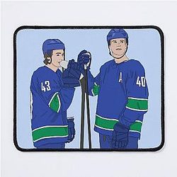 Quinn Hughes and Elias Pettersson Mouse Pad