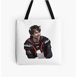 Quinn Hughes Catboy Tote Bag