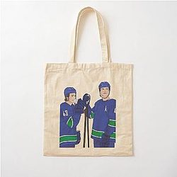 Quinn Hughes & Elias Pettersson Cotton Tote Bag