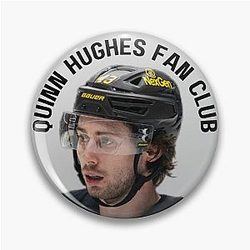 Quinn Hughes Fan Club Pin