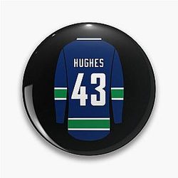 Quinn Hughes Jersey Classic T-Shirt Pin