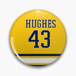Quinn Hughes Michigan Pin