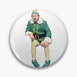 Quinn Hughes Elf costume Pin