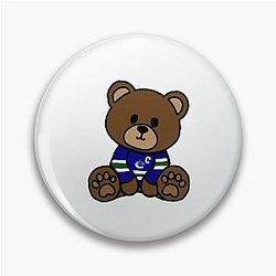 Quinn Hughes Bear Pin