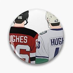 Jack Hughes and Quinn Hughes Pin