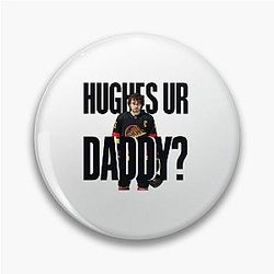 Quinn Hughes Dad's Flag Pin