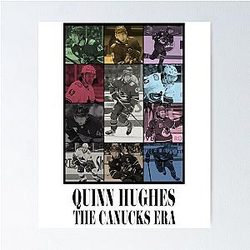 Quinn Hughes Canucks Era Poster