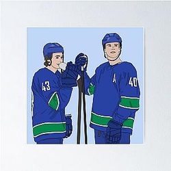 Quinn Hughes and Elias Pettersson Poster