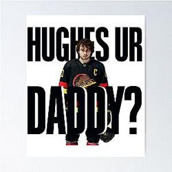 Quinn Hughes Ur Father Flag Poster