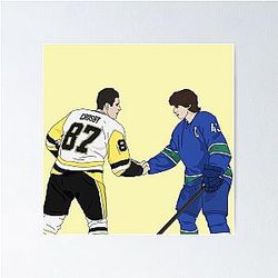 Quinn Hughes and Sidney Crosby Poster