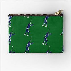 Quinn Hughes goal celebration drawing Zipper Pouch