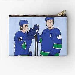Quinn Hughes Elias Pettersson Zipper Pouch