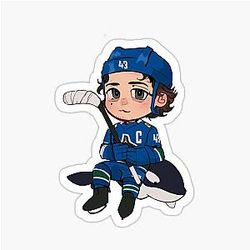 Chibi Quinn Hughes sticker