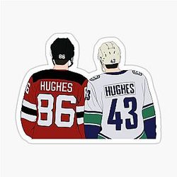 Jack Hughes Quinn Hughes Sticker
