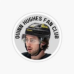 Quinn Hughes Fan Club Sticker