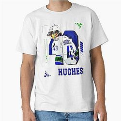 Quinn Hughes hockey player design classic tee