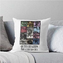 Quinn Hughes Canucks era Throw Pillow