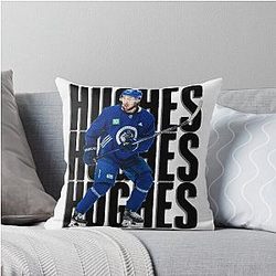 Quinn Hughes Canucks Hockey Shirt Pillow