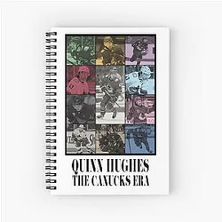 Quinn Hughes Canucks Era Notebook