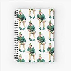 Quinn Hughes Elf Costume Spiral Notebook