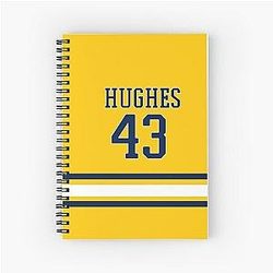 Quinn Hughes Michigan Notebook