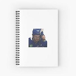 Evil Quinn Hughes Spiral Notebook