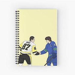 Quinn Hughes and Sidney Crosby Notebook