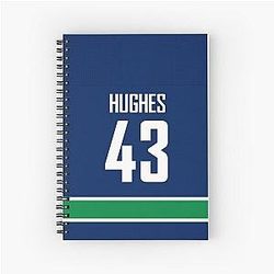 Vancouver Canucks Quinn Hughes Home Jersey Phone Case Notebook