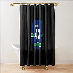 Quinn Hughes Jersey Classic Shower Curtain